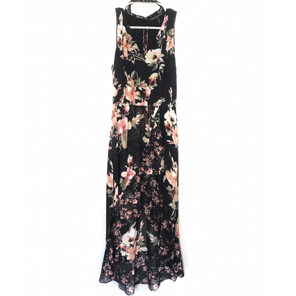 WHBM Floral High- Low Dress
